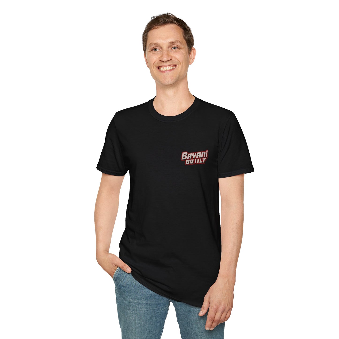BayaniBuilt BMW 135i Race Car Shirt – Minecraft Style Pixel Art Tee for BMW Fans
