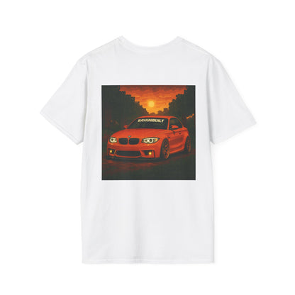 BayaniBuilt BMW 135i Race Car Shirt – Minecraft Style Pixel Art Tee for BMW Fans